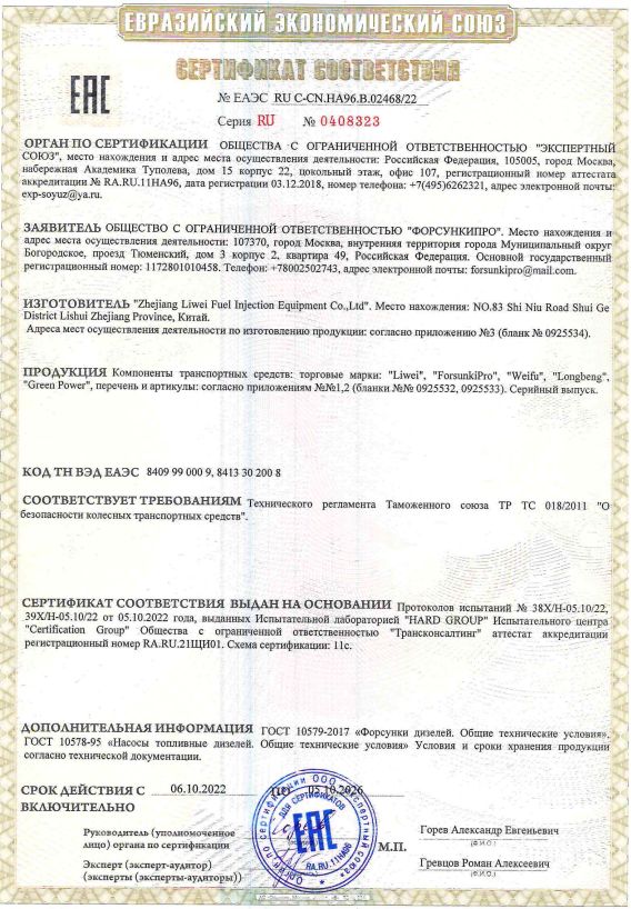 Сертификаты